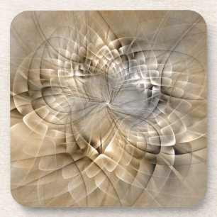 Dessous-de-verre Texture d'art fractal abstrait tons de terre