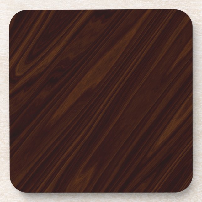 Dessous-de-verre Texture en bois foncé (Devant)