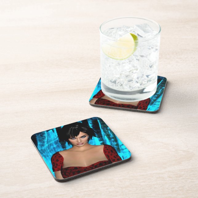 Dessous-de-verre The World Behind the Eyes hard plastic coasters (Côté Droit)