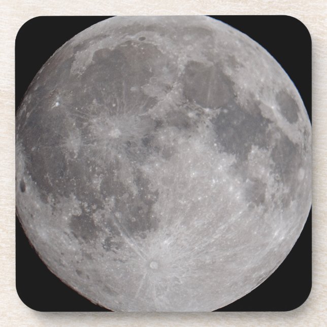Dessous-de-verre Thème Astronomie Pleine lune (Devant)