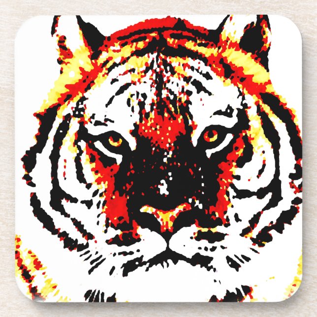 Dessous-de-verre Tigre sauvage (Devant)