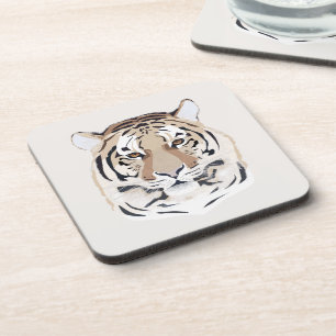 Dessous-de-verre Tigre, visage de tigre, symbole 2022