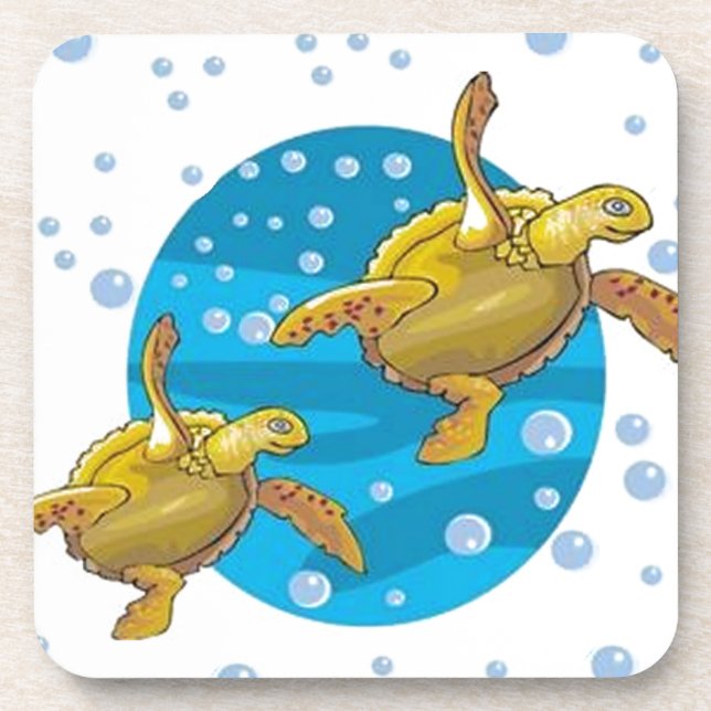 Dessous-de-verre Tortues marines (Devant)