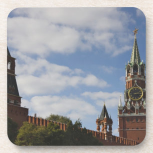 Dessous-de-verre Tour Spasskaya en Carré rouge, Moscou, Russie