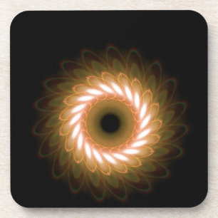 Dessous-de-verre Tourbillon de torrents contre le noir