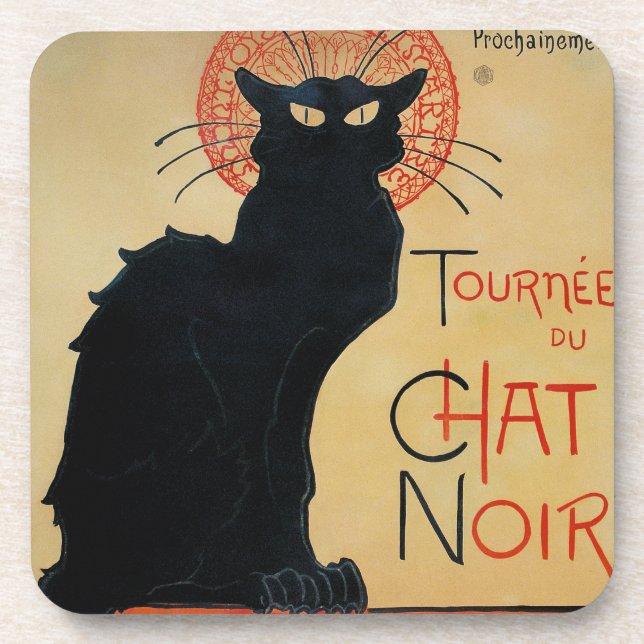 Dessous-de-verre Tournee du Conversation Noir Steinlen (Devant)