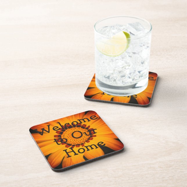 dessous de verre "tournesol" (Côté Droit)