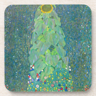 Dessous-de-verre Tournesol de Klimt, Fleurs Vintage Art Nouveau
