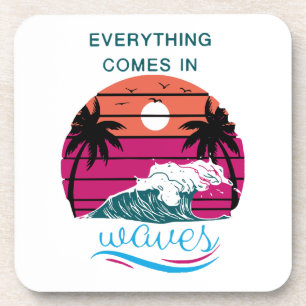 Dessous-de-verre Tout arrive par vagues