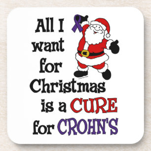 Dessous-de-verre Tout ce que je veux pour Noël... Crohn's