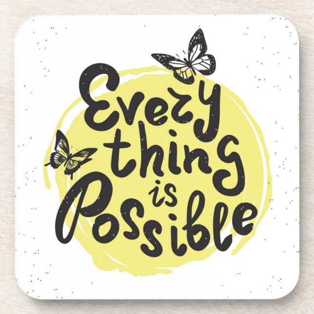 Dessous-de-verre Tout est possible (Devant)