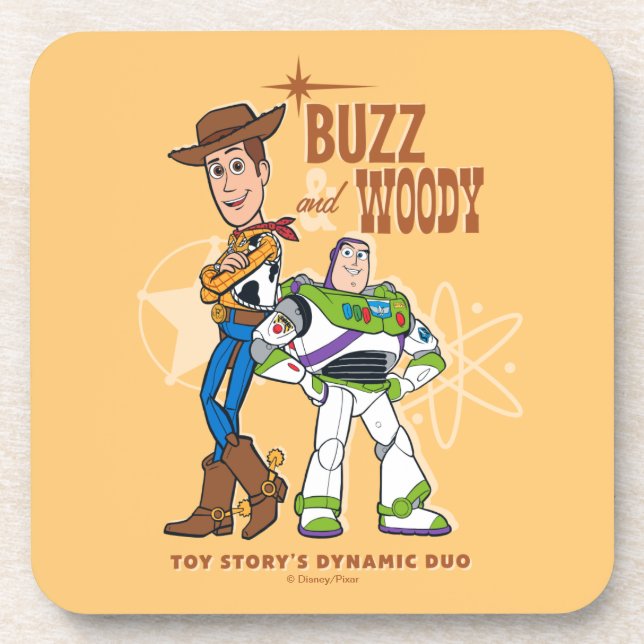 Dessous-de-verre Toy Story 4 | Buzz & Woody "Dynamic Duo" (Devant)