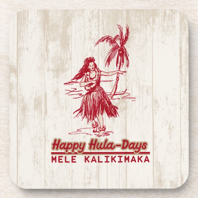 Dessous-de-verre Tradewinds Holiday Hawaiian Hula Girl (Devant)