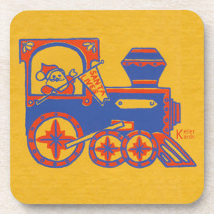 Dessous-de-verre Train père Noël