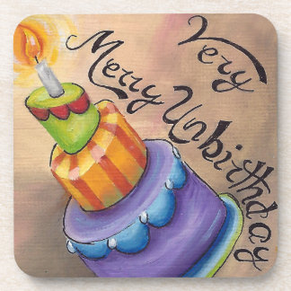 Dessous de verre très joyeux Alice d'Unbirthday au
