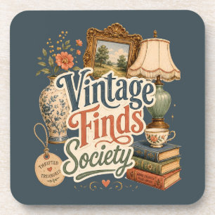 Dessous-de-verre Trésors de Cottagecore Vintage Bleu