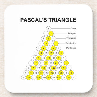 Dessous-de-verre Triangle de Pascal