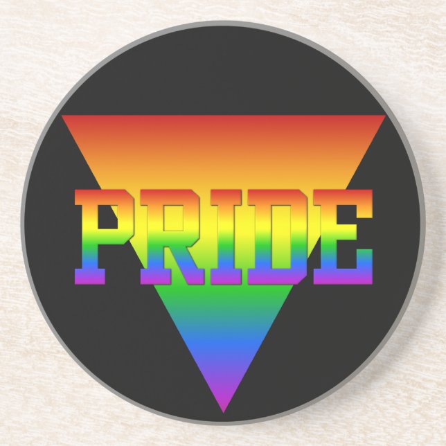Dessous de verre Triangle Pride (Devant)