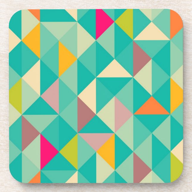 Dessous-de-verre Triangles motif (Devant)