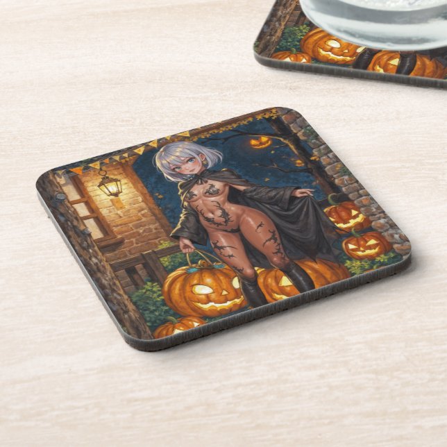 Dessous-de-verre Trick ou le traitement, Brave Halloween Costume Gi (Côté gauche)