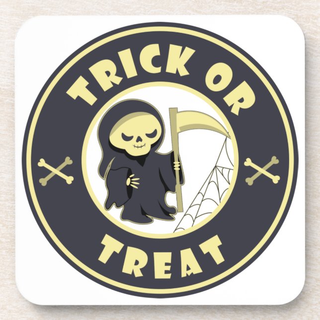 Dessous-de-verre Trick ou traiter Halloween griffeur caractère (Devant)
