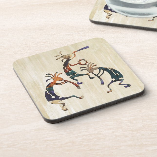Dessous-de-verre Trio musicien KOKOPELLI + vos idées (Côté gauche)