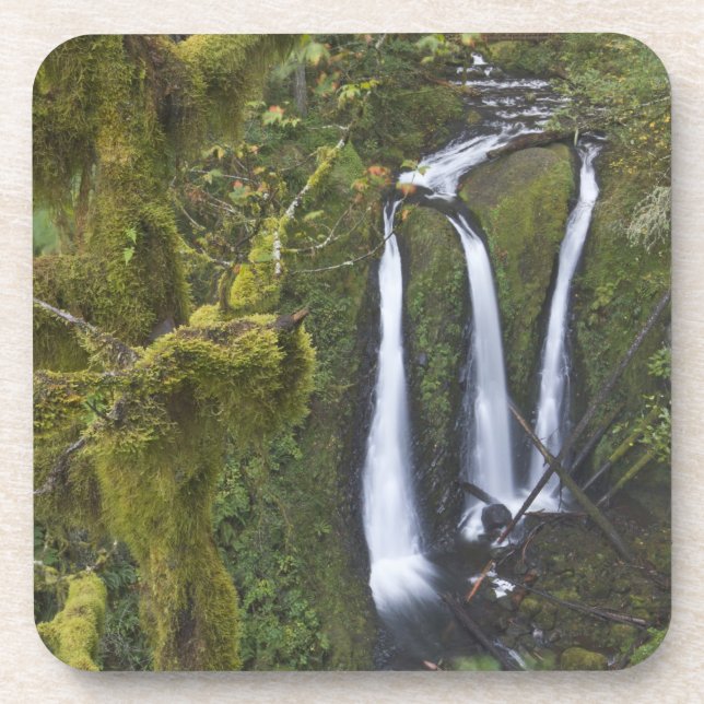 Dessous-de-verre Triple Falls, Columbia River Gorge (Devant)