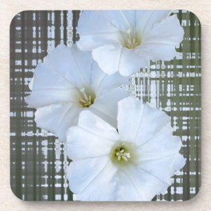 Dessous-de-verre trois fleurs blanches