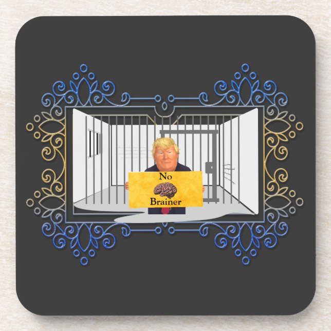 Dessous-de-verre Trump Pas de Brainer Beverage Coaster (Devant)