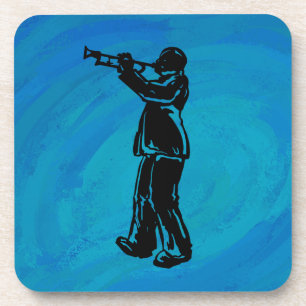 Dessous-de-verre Trumpet bleu New York Boogie Nuits