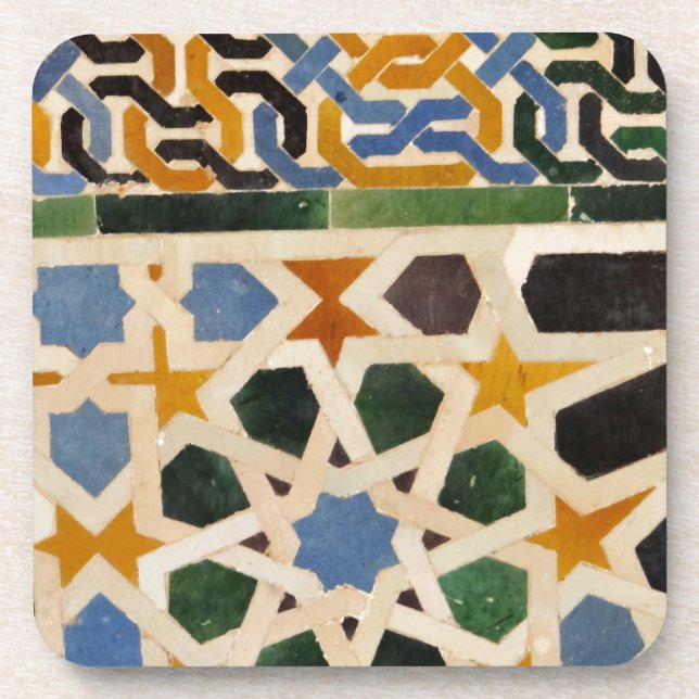 Dessous-de-verre Tuile #3 de mur d'Alhambra (Devant)