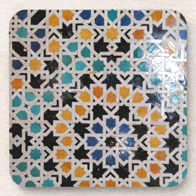 Dessous-de-verre Tuile #9 de mur d'Alhambra (Devant)