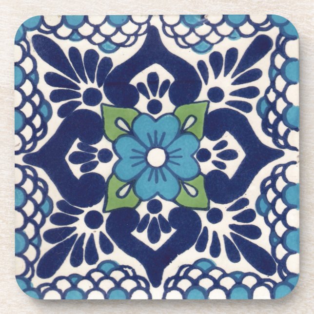 Dessous-de-verre Tuile de Talavera de Mexicain (Devant)