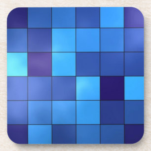 Dessous-de-verre tuiles bleues