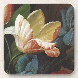 Dessous-de-verre Tulipe de jardin vintage en Fleur, Fleurs victorie