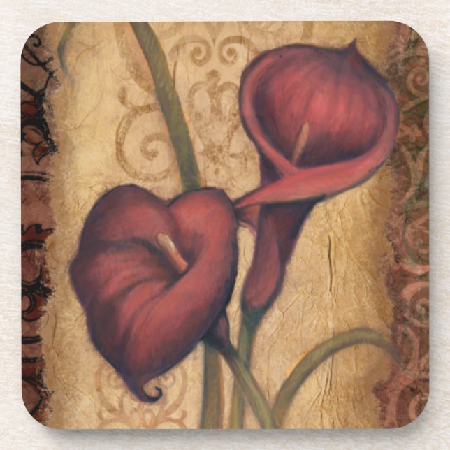 Dessous-de-verre Tulipes rouges II (Devant)