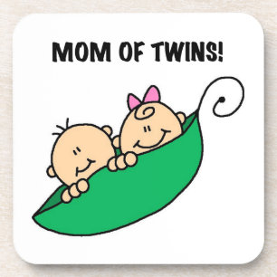 Dessous-de-verre Twins Maman - Pois dans les cadeaux de pod