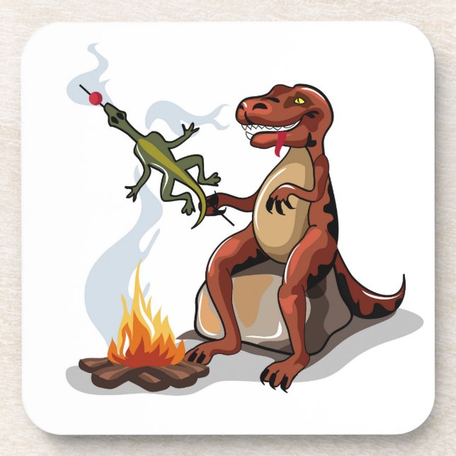 Dessous-de-verre Tyrannosaurus Rex Cuisine Nourriture Au-Dessus D'U (Devant)