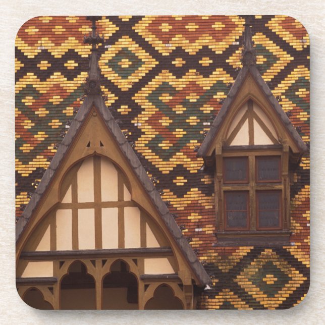 Dessous-de-verre UE, France, Bourgogne, Côte d'Or, Beaune. Carrelé (Devant)