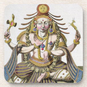 Dessous-de-verre Un aspect de Shiva, de 'voyage Indes aux. et d'une