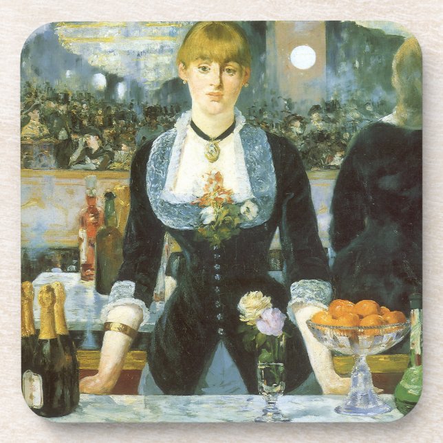 Dessous-de-verre Un bar aux Folies Bergere par Edouard Manet (Devant)