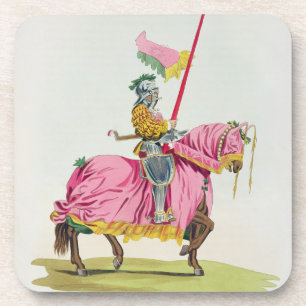 Dessous-de-verre Un chevalier a armé pour le lien, 1512, gravé par