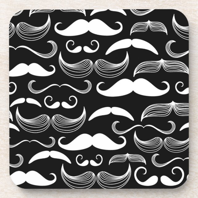 Dessous-de-verre Un club des messieurs. Motif de moustache (Devant)