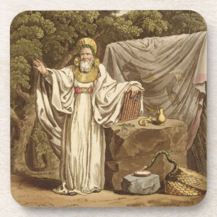 Dessous-de-verre Un druide de voûte dans son habitude juridique,