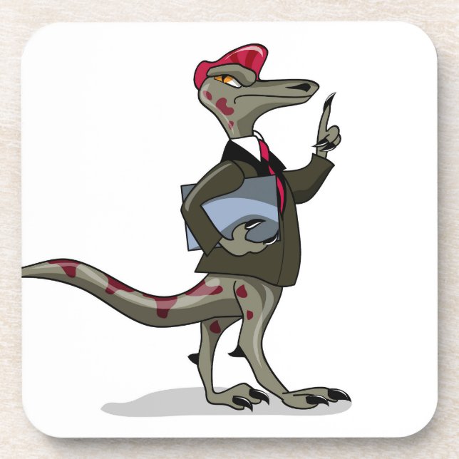 Dessous-de-verre Un Greffier De Caricature Iguanodon. (Devant)
