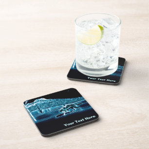 Dessous-de-verre Un Loup Sur Neige