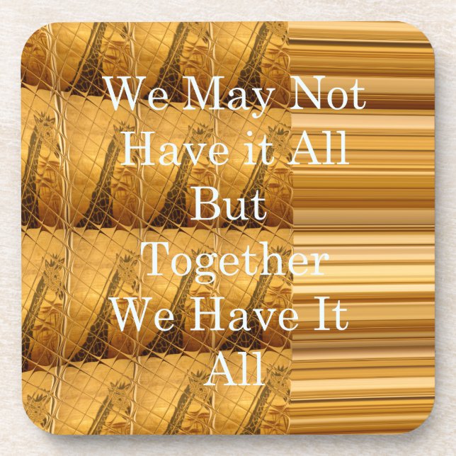 Dessous-de-verre Un message inspirant avec la conception africaine  (Devant)