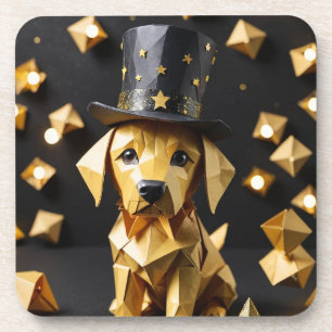 Dessous-de-verre Un petit récupérateur d'or en origami