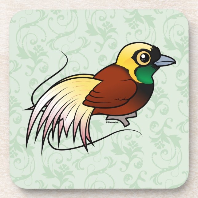 Dessous-de-verre Un plus grand Oiseau-de-paradis de Birdorable (Devant)