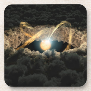 Dessous-de-verre Une Étoile Entourée D'Un Disque Protoplanétaire